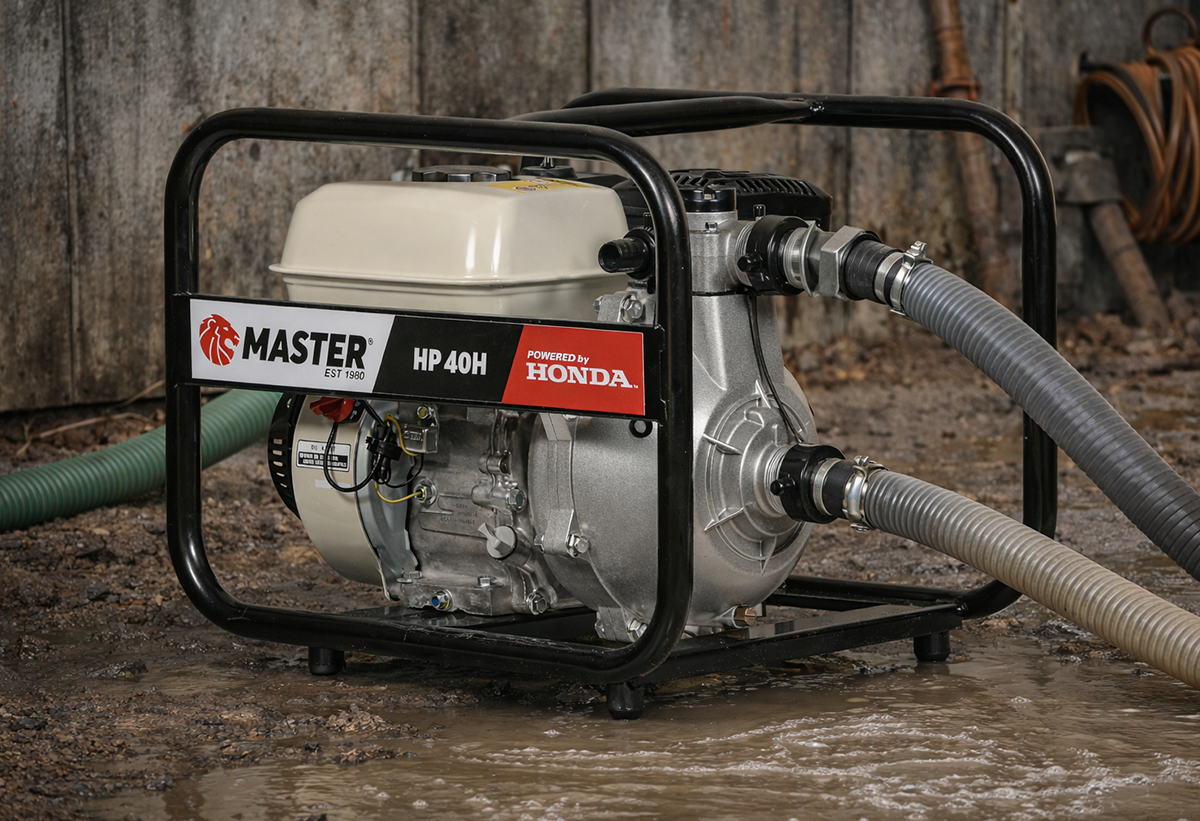 Απεικονίζεται η αντλία σε χρήση.